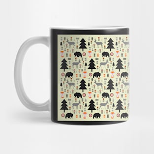 Winter bears, deer and foxes Mug